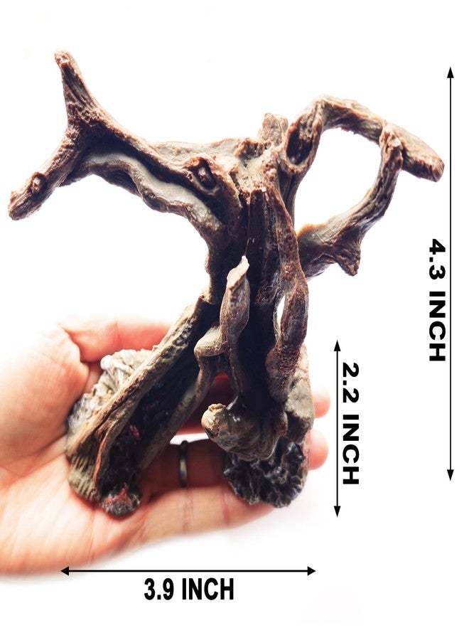 Anranmm Hermit Crab Climbing Toys Aquarium Decorations Artificial Tree Trunk Ornaments Betta Fish Hideout Caves Reptile Habitat Decor Accessories for Leopards Geckos Lizards - Image 2